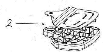 Upper and lower panel embedded type double-folding type dynamic skateboard