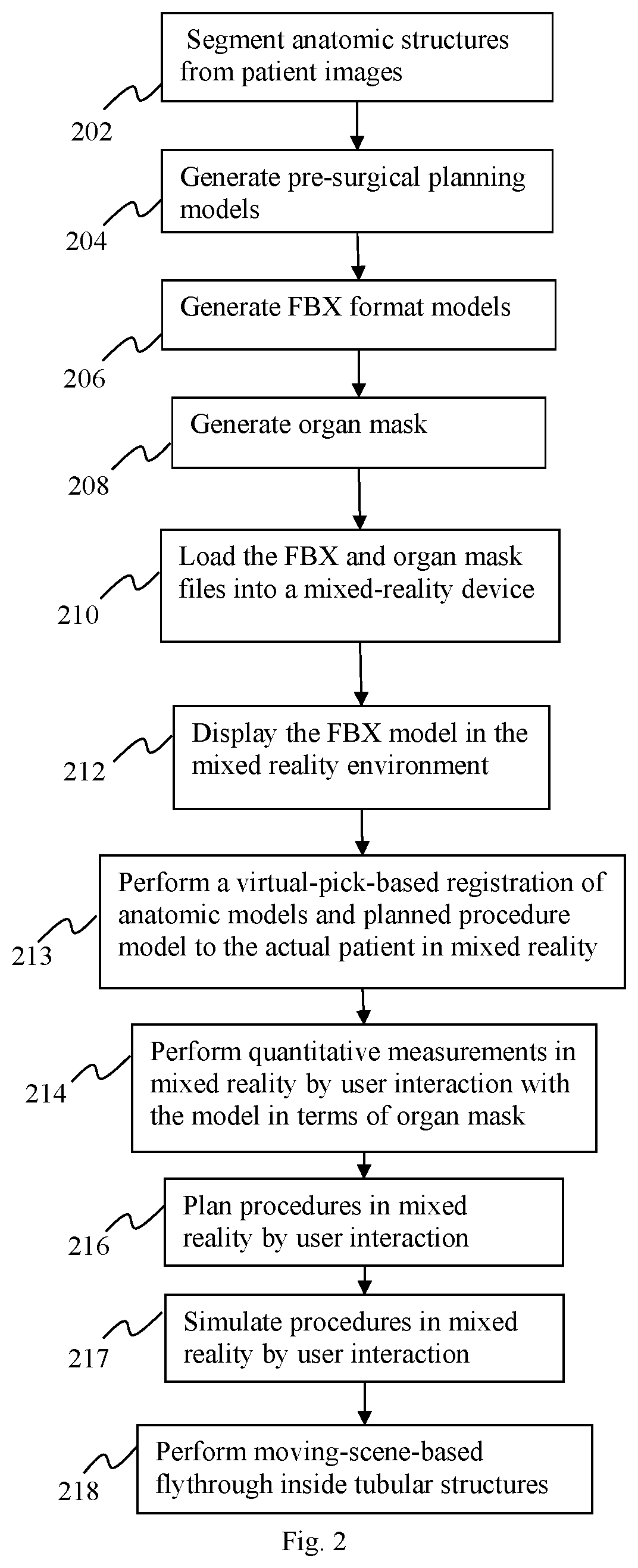 Method and system for surgical planning in a mixed reality environment