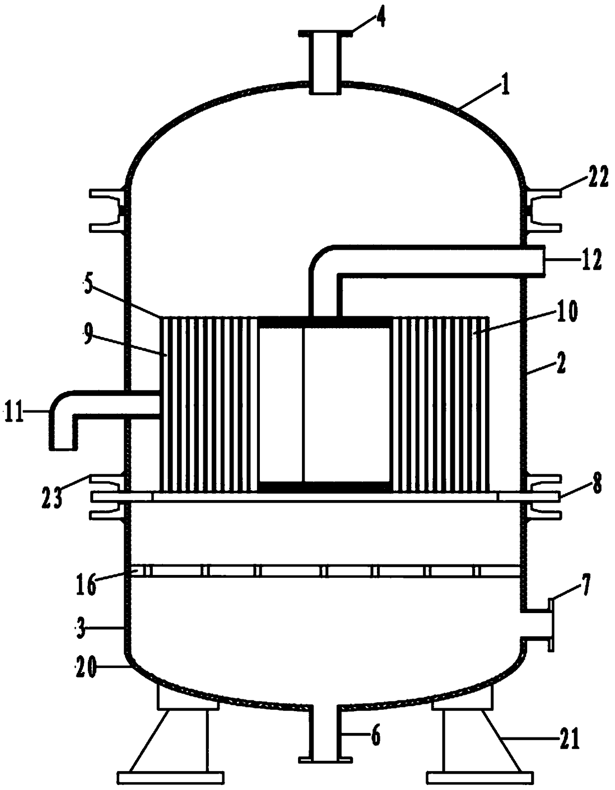 Spiral plate type thermochemical high-temperature energy storage and release reaction device