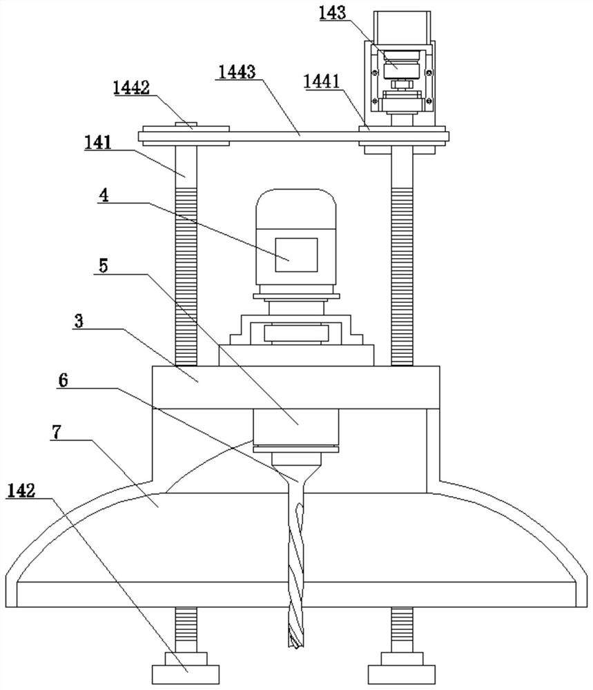 Drilling machine for dust-free woodworking for high-grade furniture and machining process of drilling machine