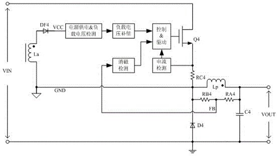 Load voltage compensation circuit for light-emitting diode (LED) driving