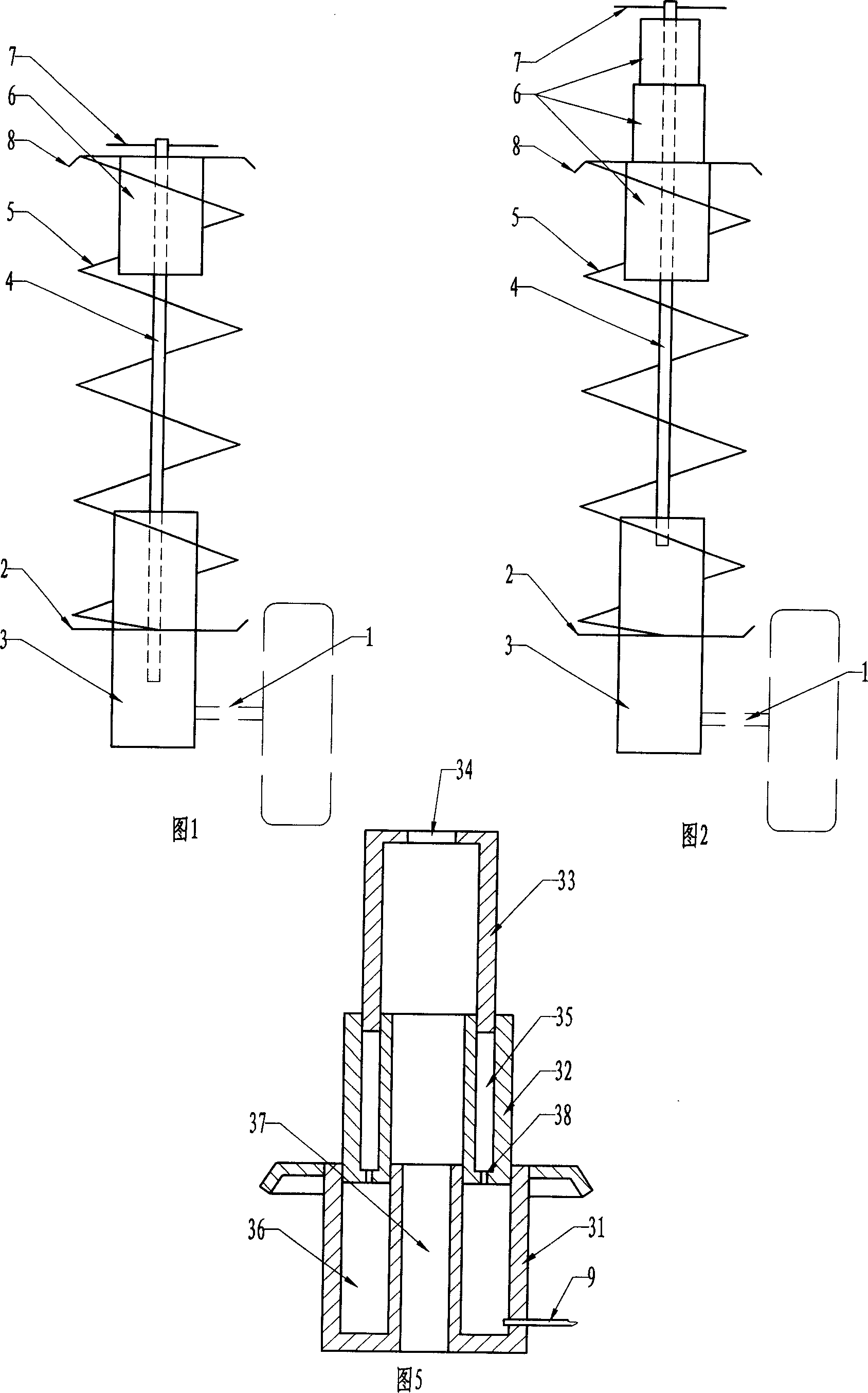 Automatic regulating and lifting device for gap between ground and automobile