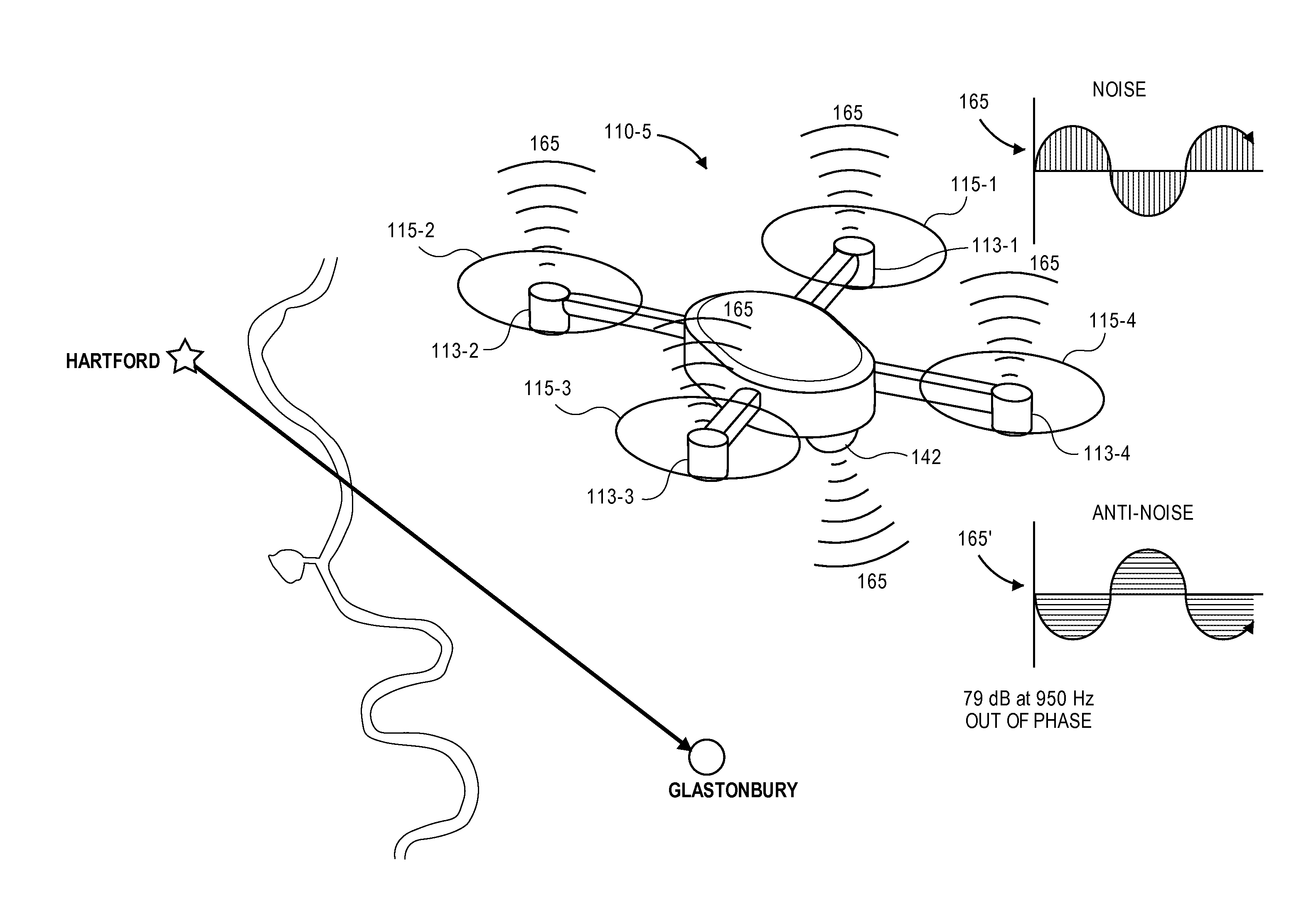 Active airborne noise abatement