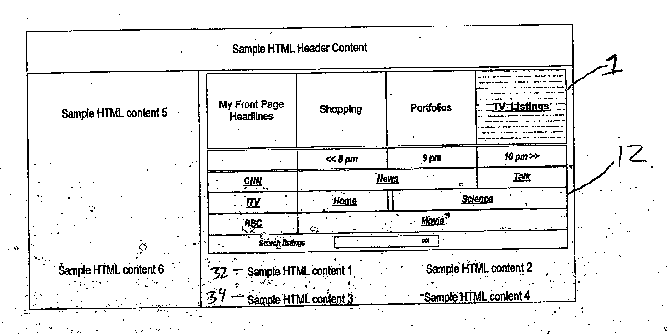 Flexible, dynamic menu-based web-page architecture