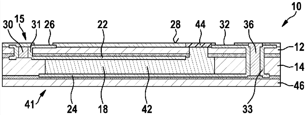 Carrier for circuits with integrated energy storage