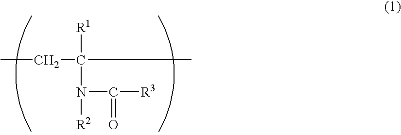 N-vinyl amide polymer and production method thereof