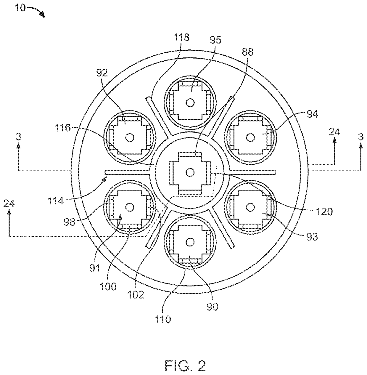 Capacitor with multiple elements for multiple replacement applications