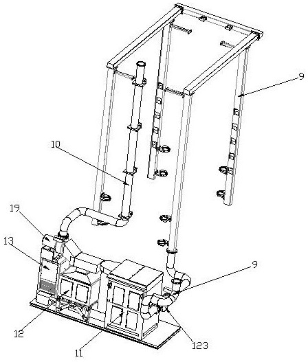 Novel hydraulic machine with dust and odor removal functions