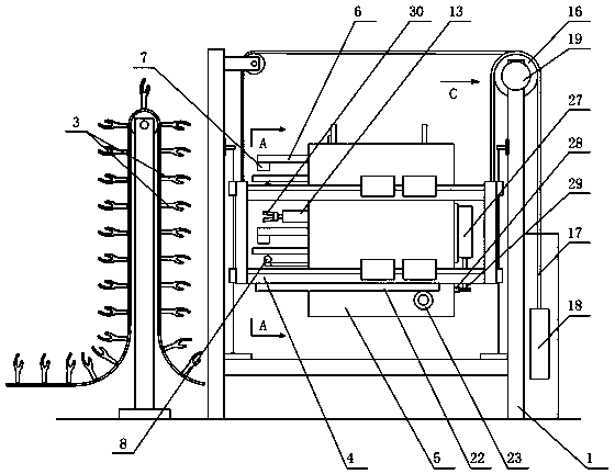 Printing device of gloves