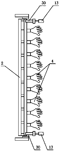 Printing device of gloves