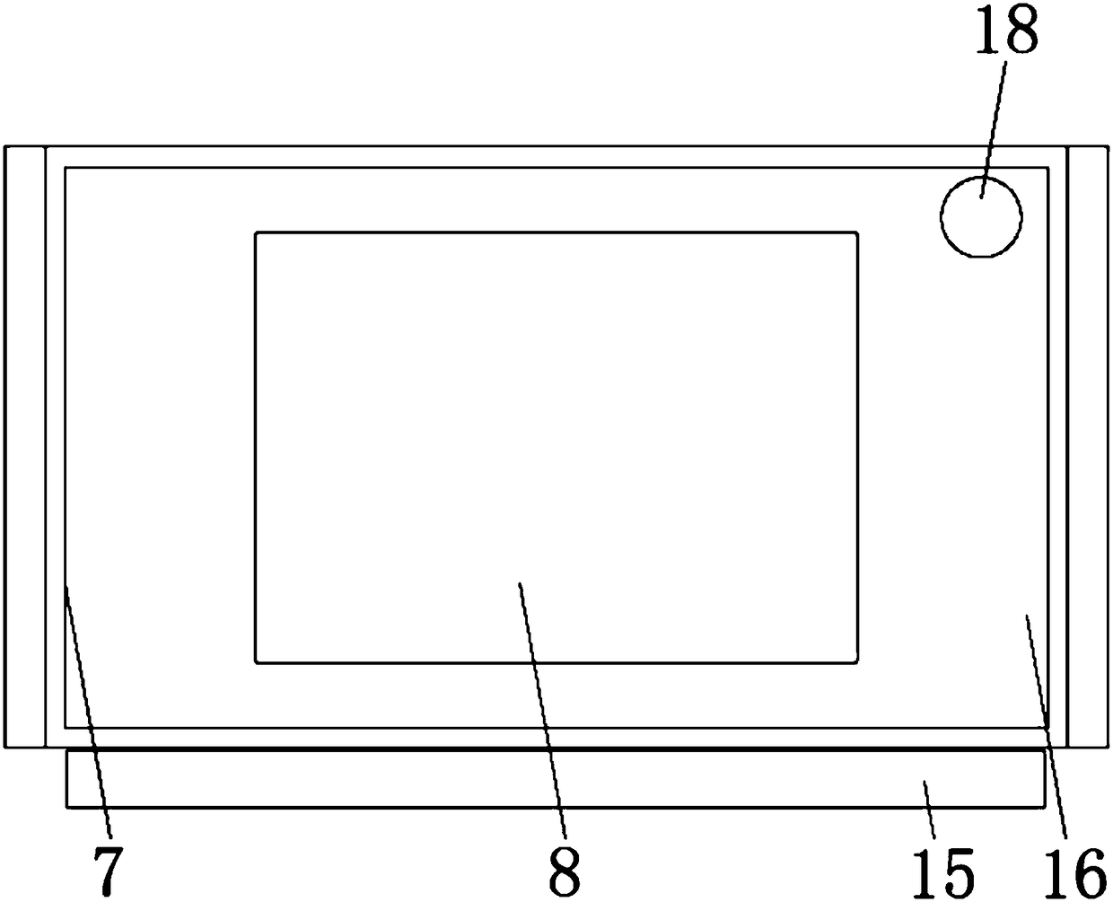 Movable rack for fetal heart monitor used for gynecology department