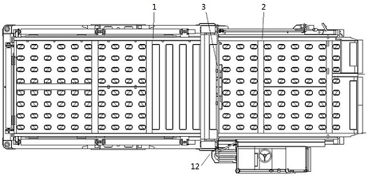 Automatic leveling device for conveying platform and loading machine