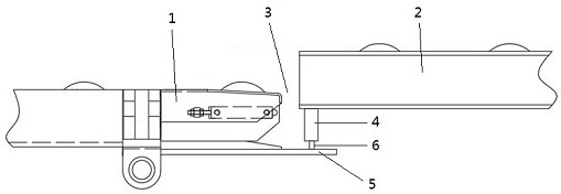 Automatic leveling device for conveying platform and loading machine