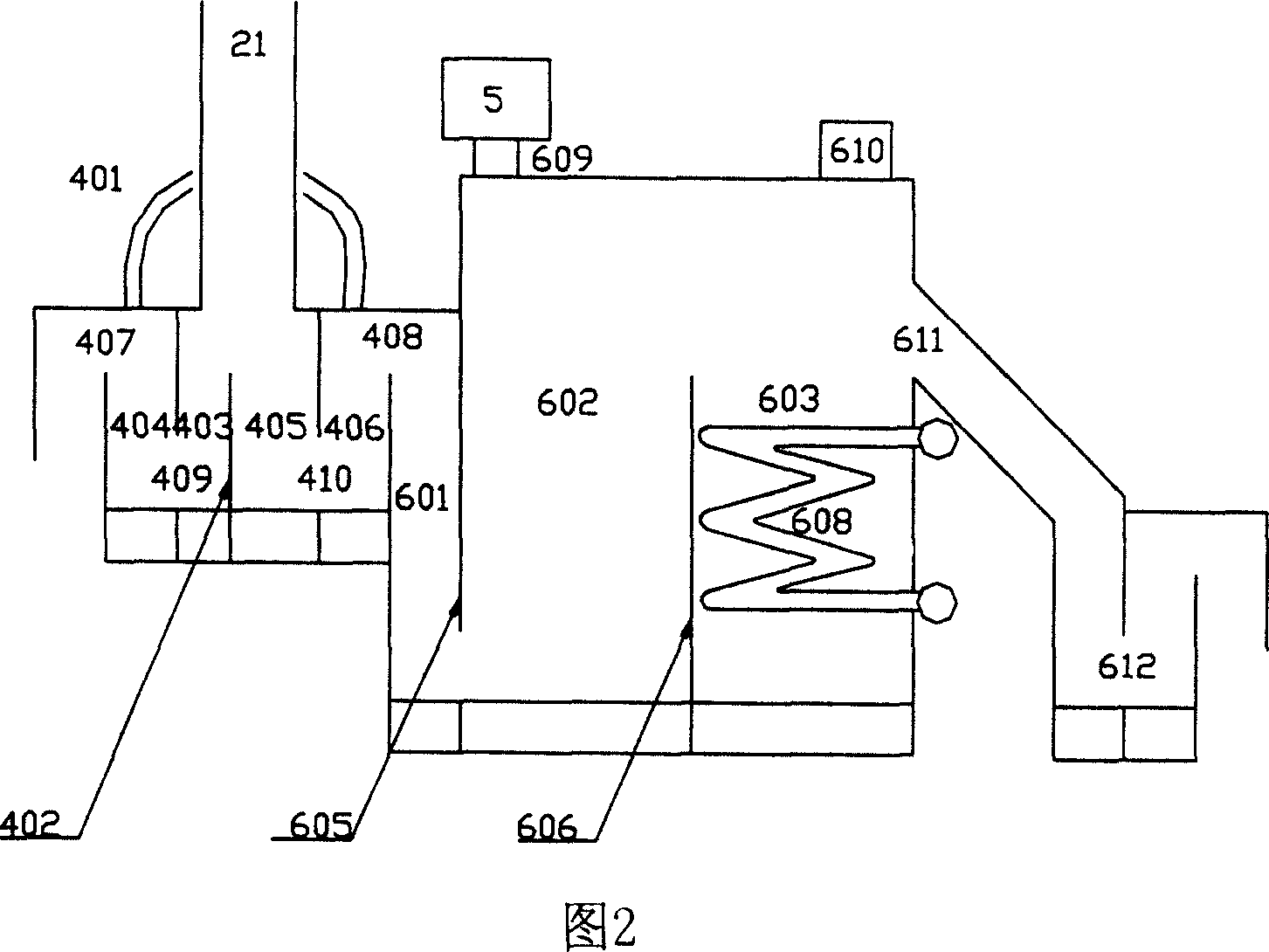 Wet mud burning treatment apparatus with compound dryer