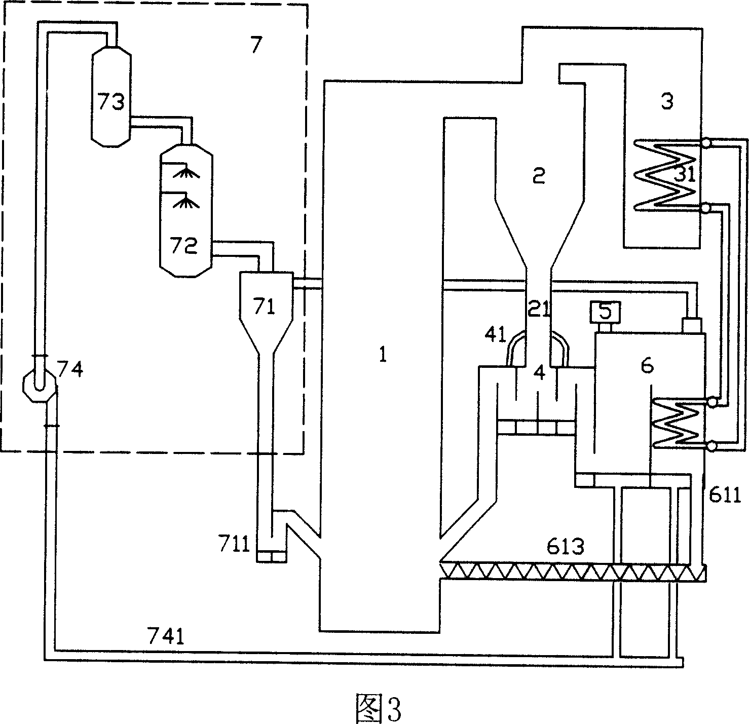 Wet mud burning treatment apparatus with compound dryer