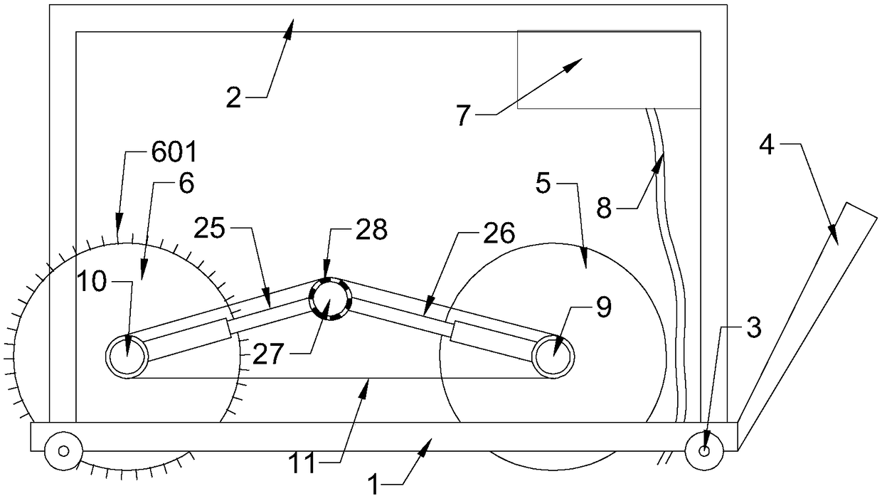 Cutting device for expansion joint of bridge