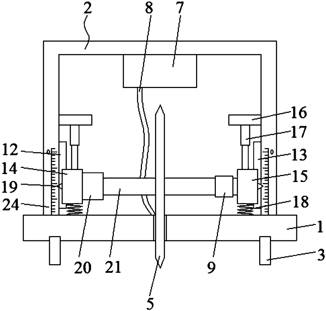 Cutting device for expansion joint of bridge