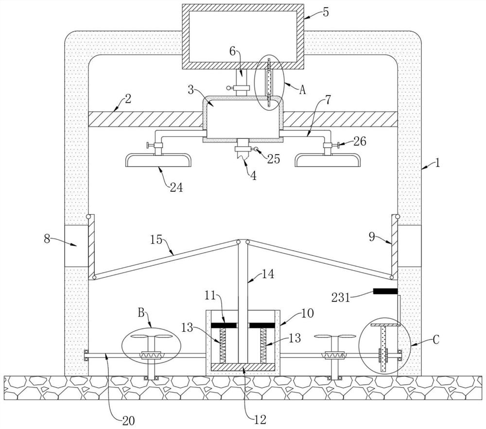 Mushroom planting shed capable of automatically exchanging air and using method thereof