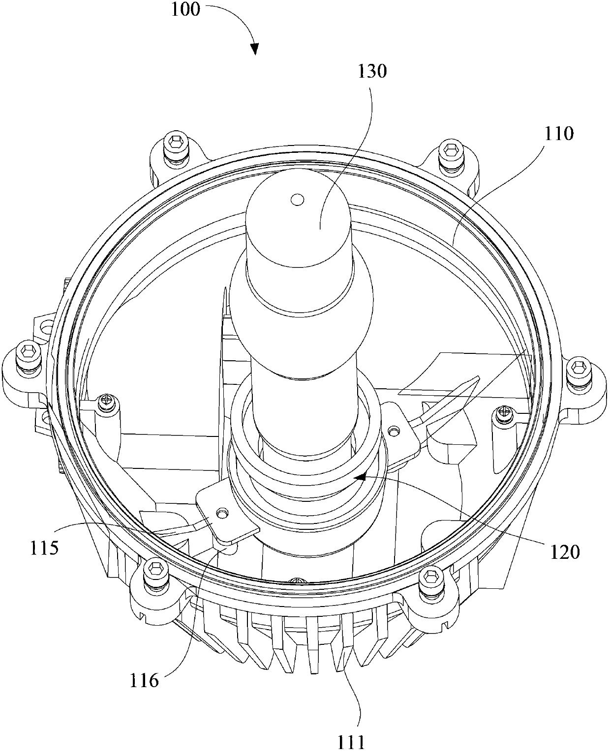 Explosion-proof lamp and lamp holder structure thereof