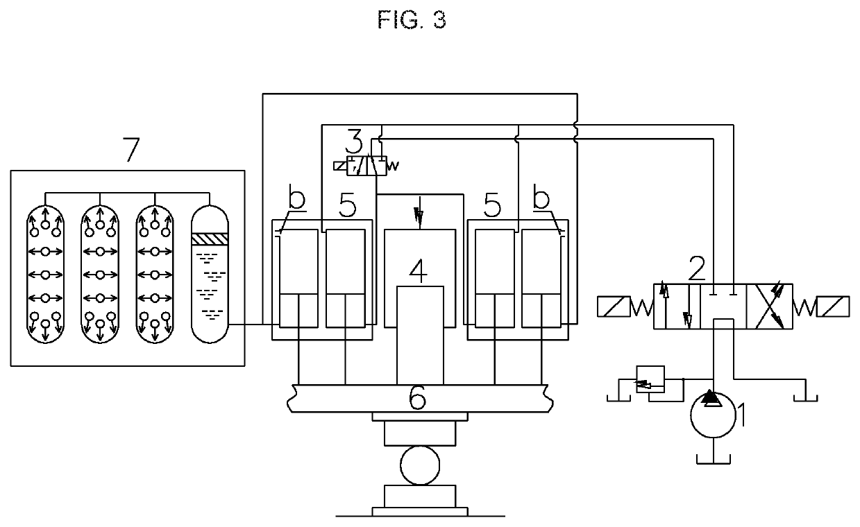 Efficient energy-saving return cylinder of hydraulic press and working method thereof