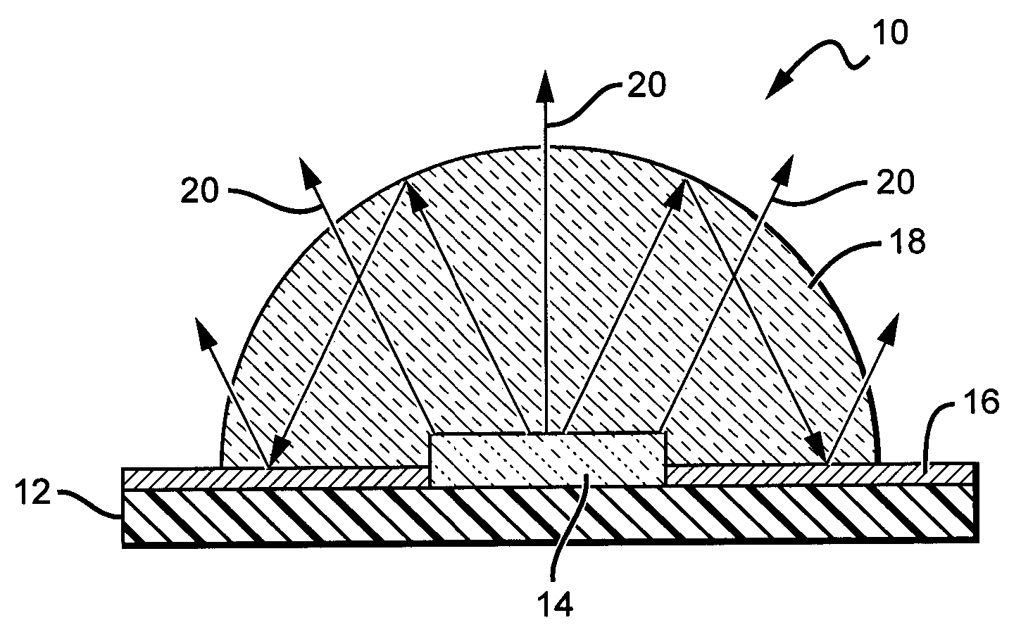 High reflective substrate of light emitting devices with improved light outpput