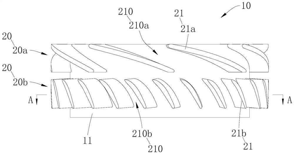 Diffusion device, fan and dust collector