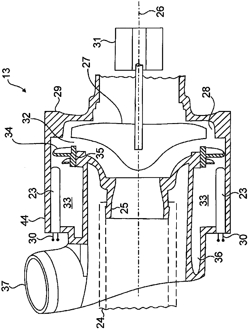 Water-conducting domestic appliance, particularly dishwashing machine