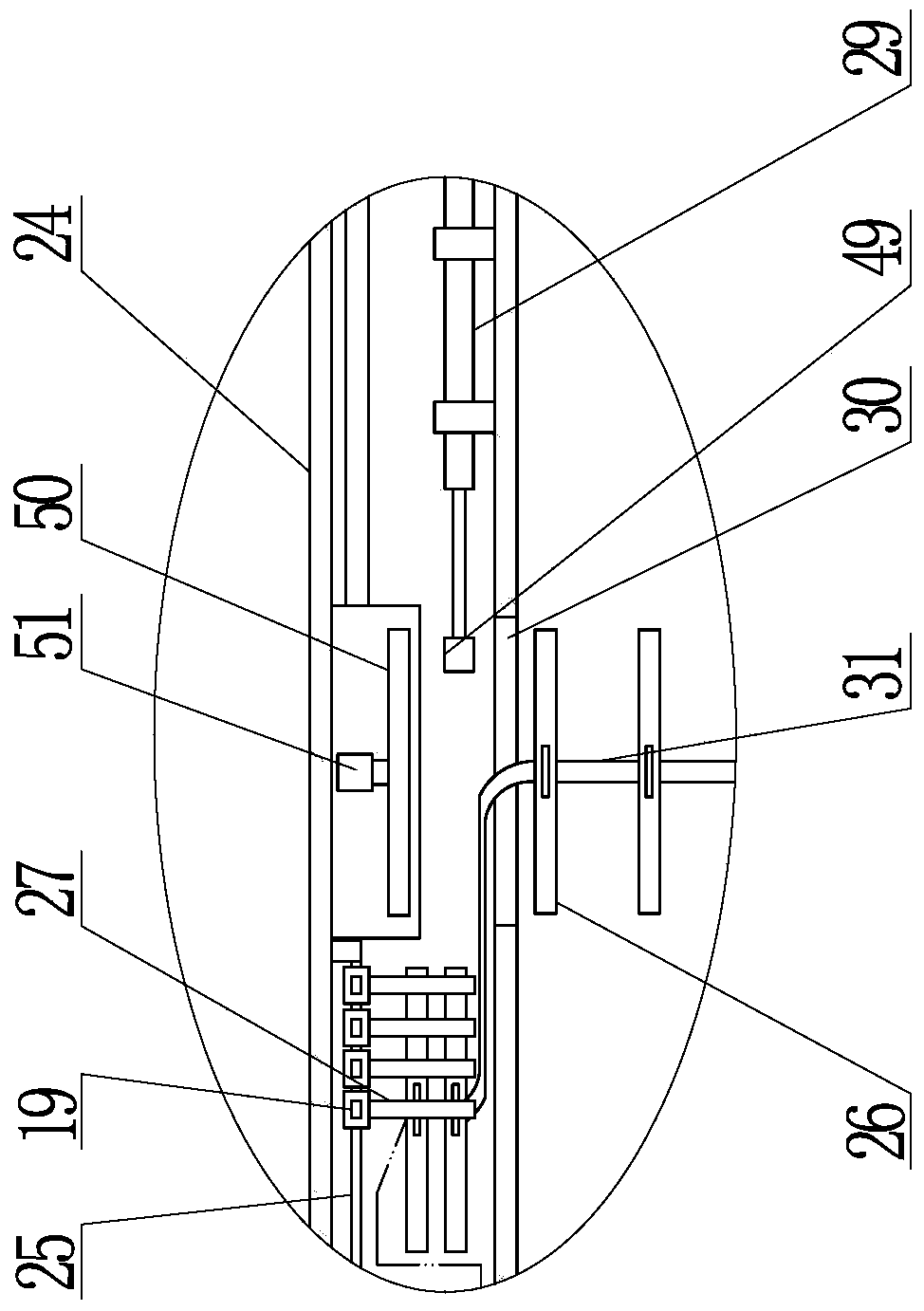 An anti-falling device suitable for refractory brick conveying and laying