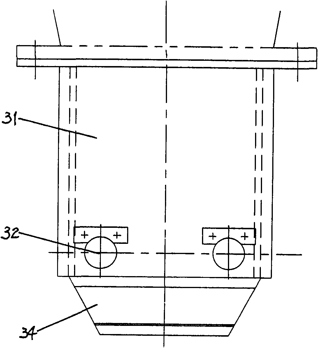 Rail hook device for floating dock portal crane