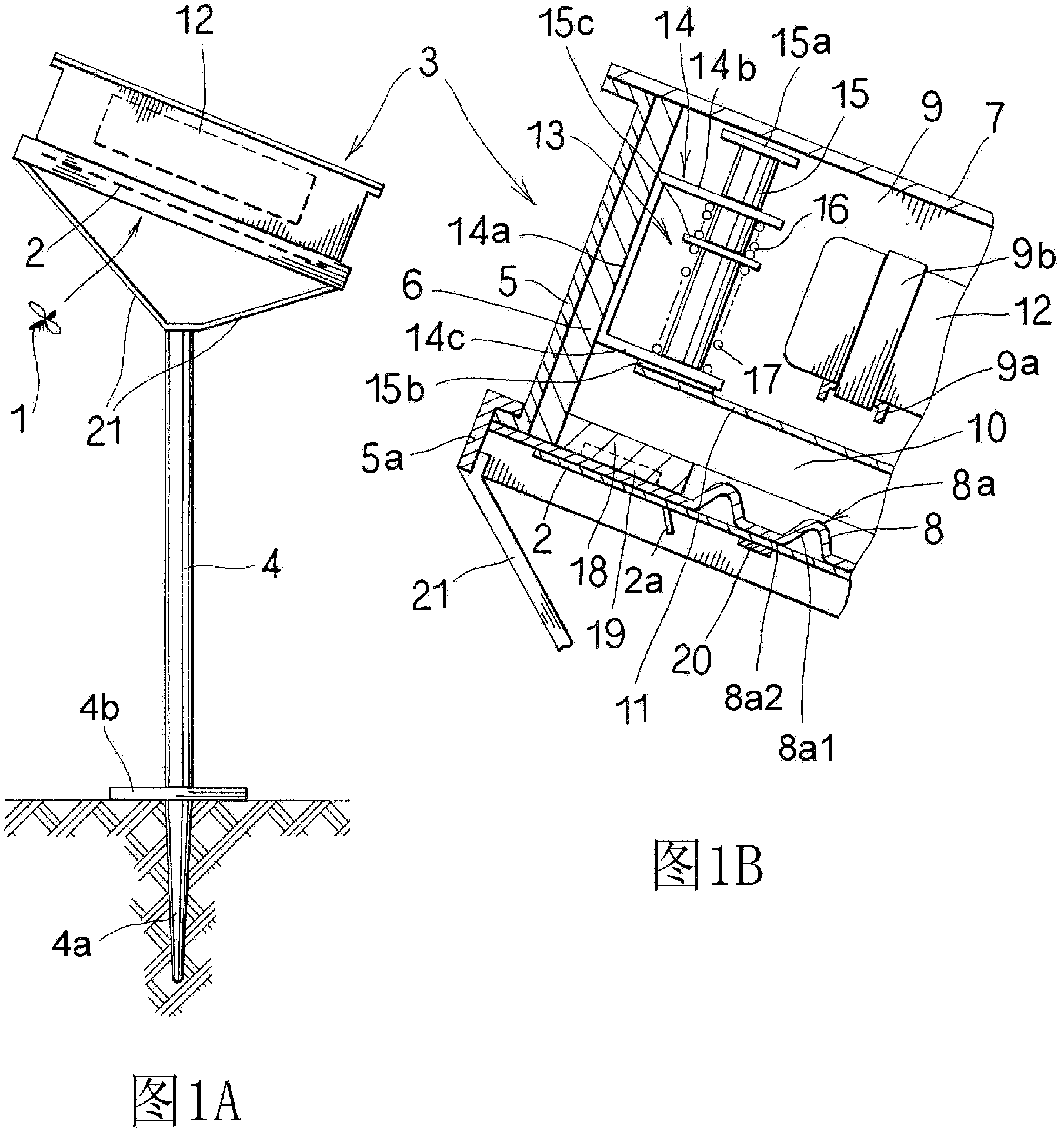 Mosquito dispeller utilizing solar heat