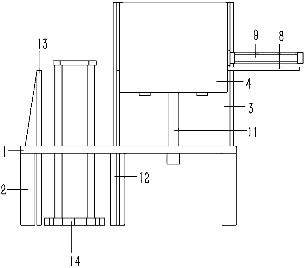 Recycling material box device for capacitor cut-off pins