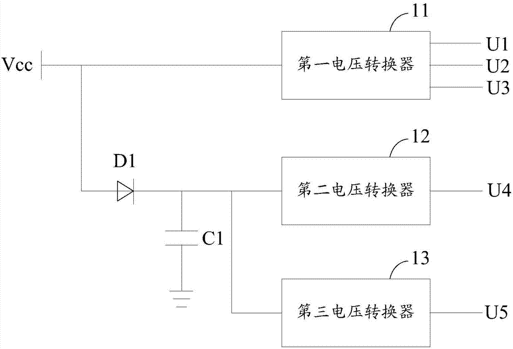 A power supply circuit of a digital micromirror chip and the digital micromirror chip