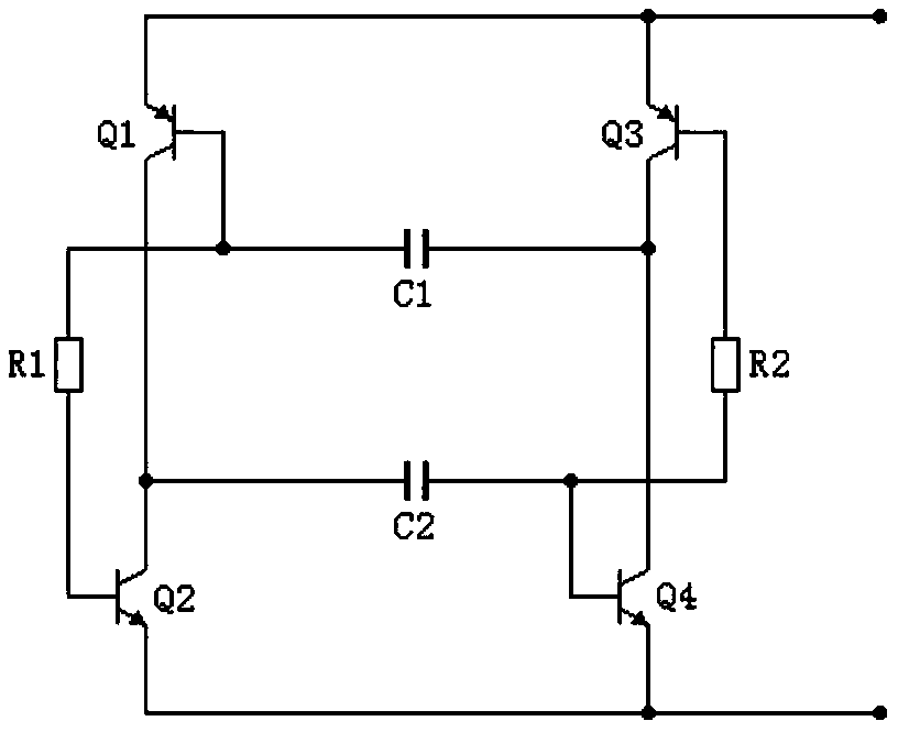 Temperature-drift-resistant frequency-stabilized pulse generation electronic chip and voltage regulation chip