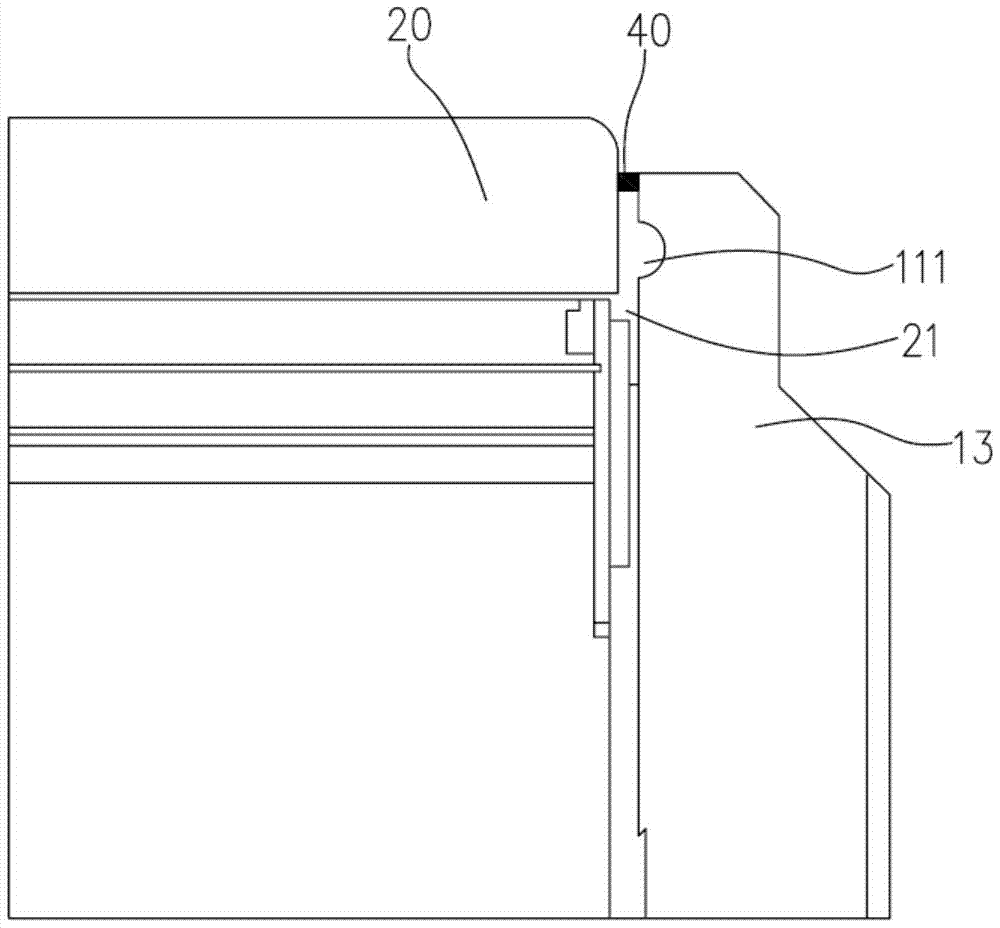 Terminal front cover assembly and terminal