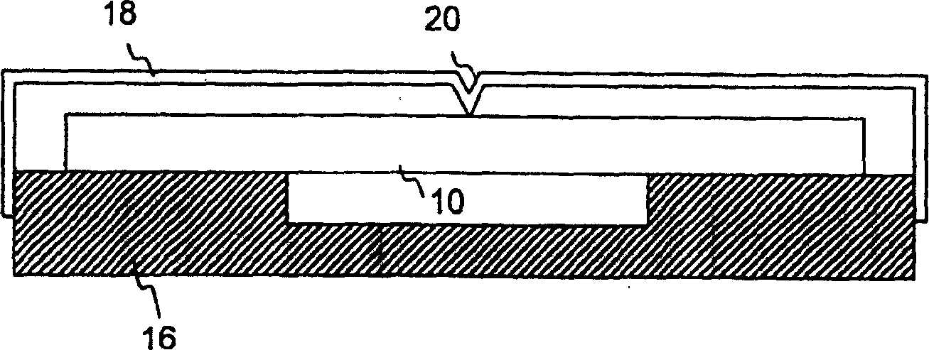 SAW transducer interface to pressure sensing diaphragm