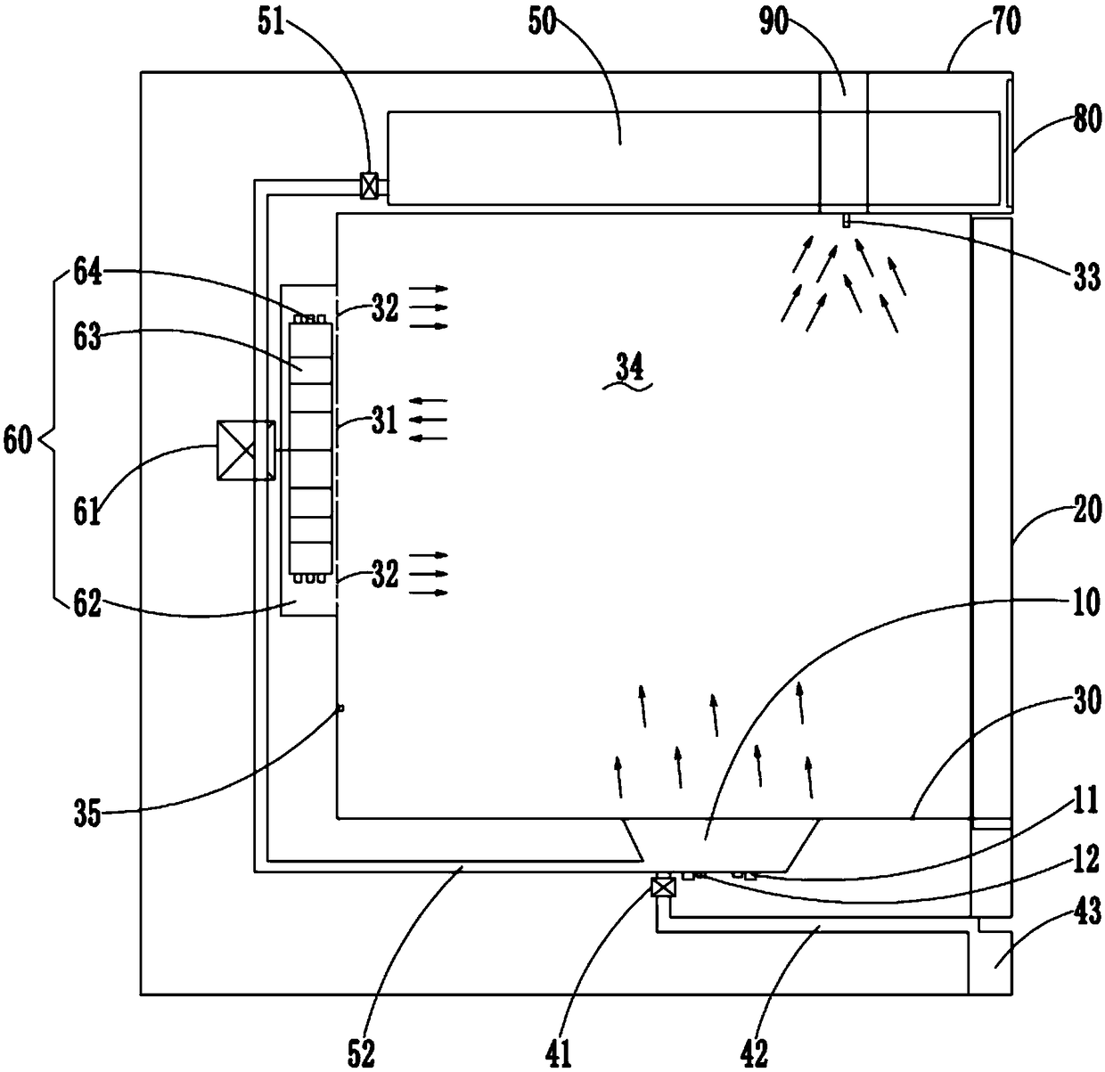 Cooking appliance with steam cooking function and drying control method