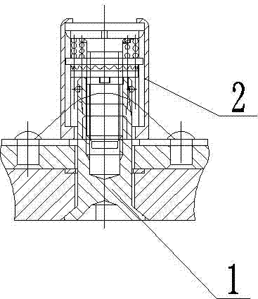 High-intensity quick-disassembly fastener for airplane covering cap