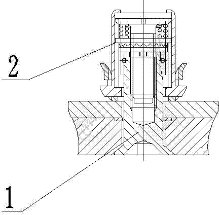 High-intensity quick-disassembly fastener for airplane covering cap