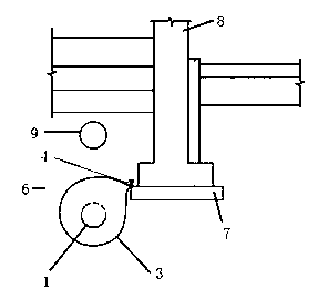 Novel active drainage and drying technical device for foundation