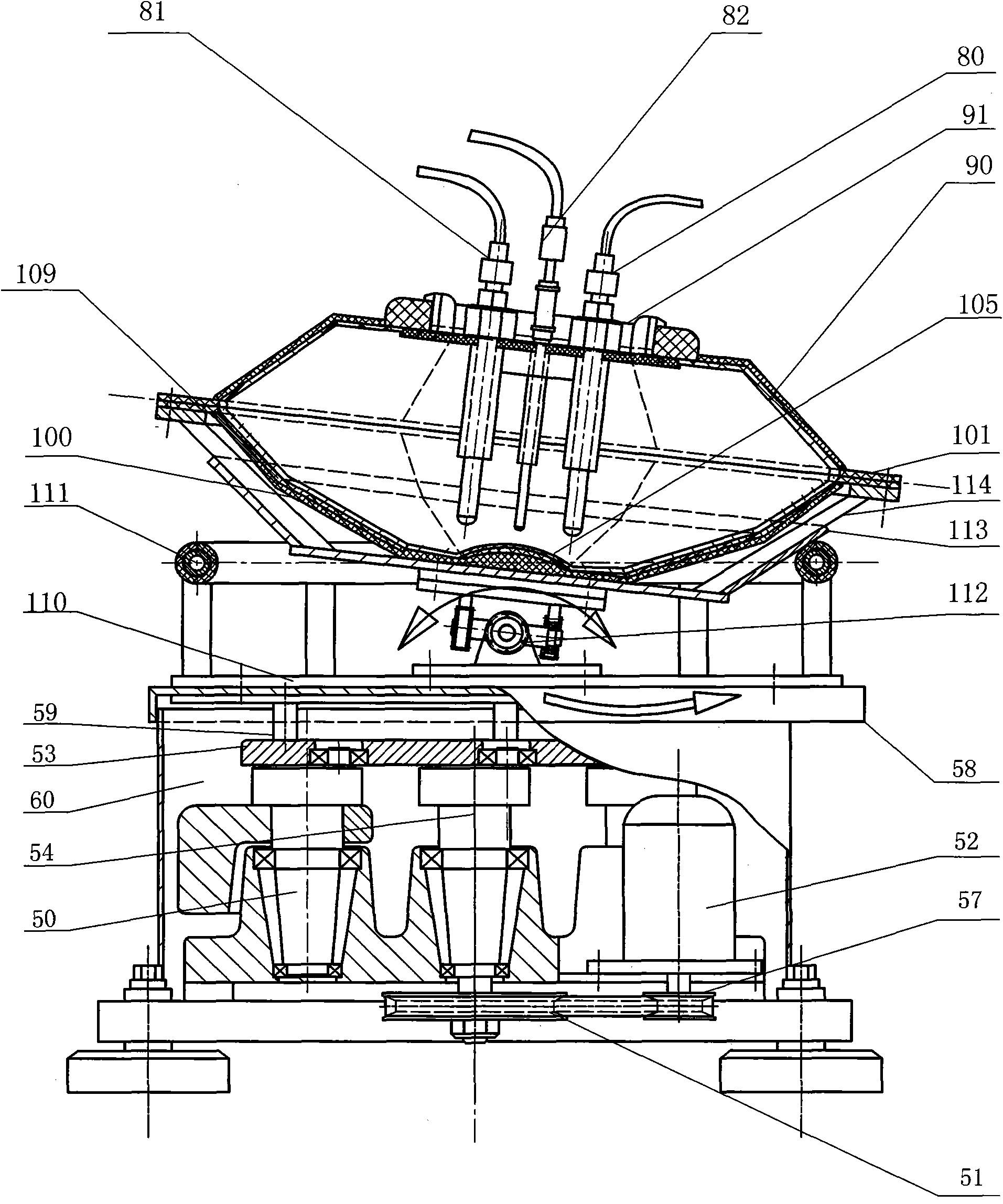 Polygonal plastic bag swing cell reactor and method for culturing animal cells