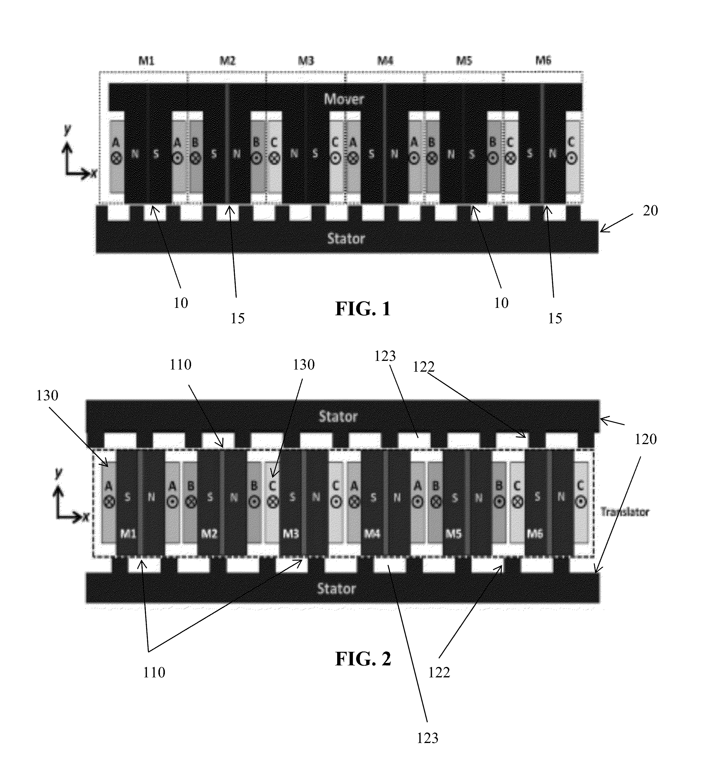 Flux-switching linear permanent magnet machine with yokeless translator