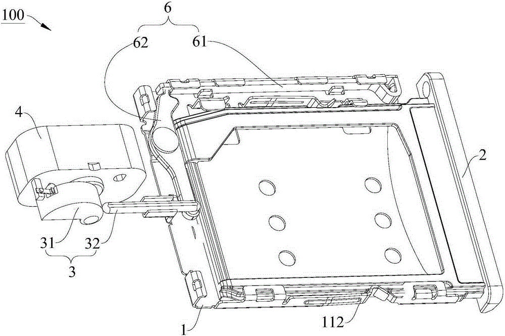 Automatic card holder ejecting device and electronic apparatus equipped with same