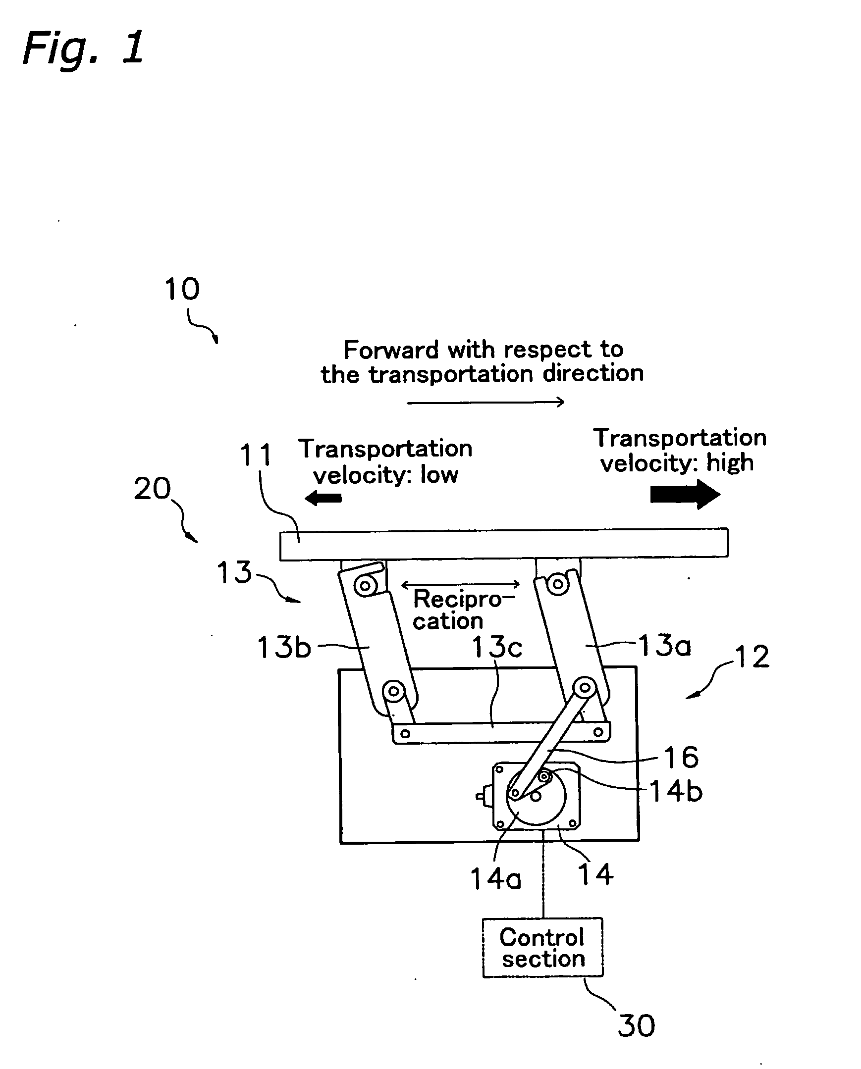 Transportation device and combinational weighing apparatus including the same