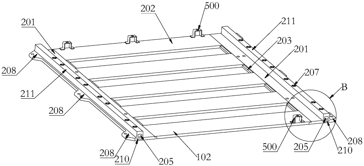 Tailor-welded type aluminum alloy module tray and battery pack