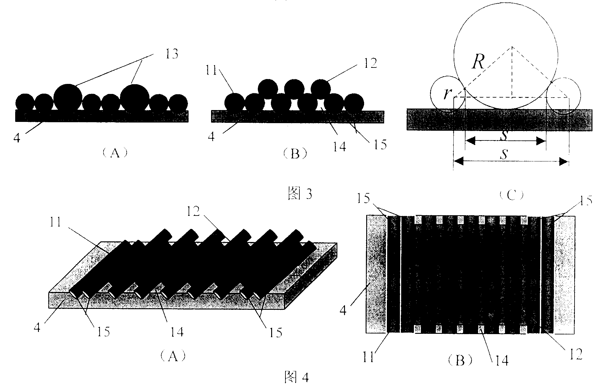 Double-layer graphite rod tunable optical fibre raster form and its preparation