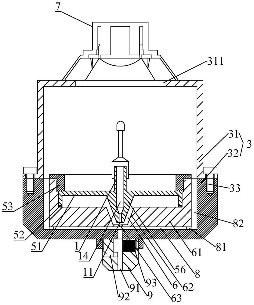 Acoustophoretic composite flow focusing micro-nano jet printing method and device