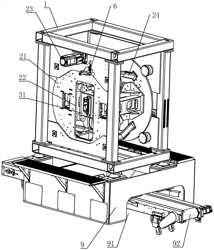 A casting core removal device