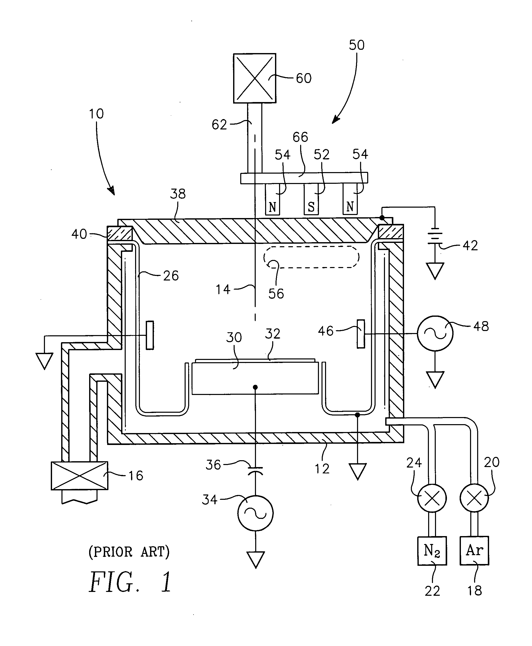 Variable quadruple electromagnet array in plasma processing