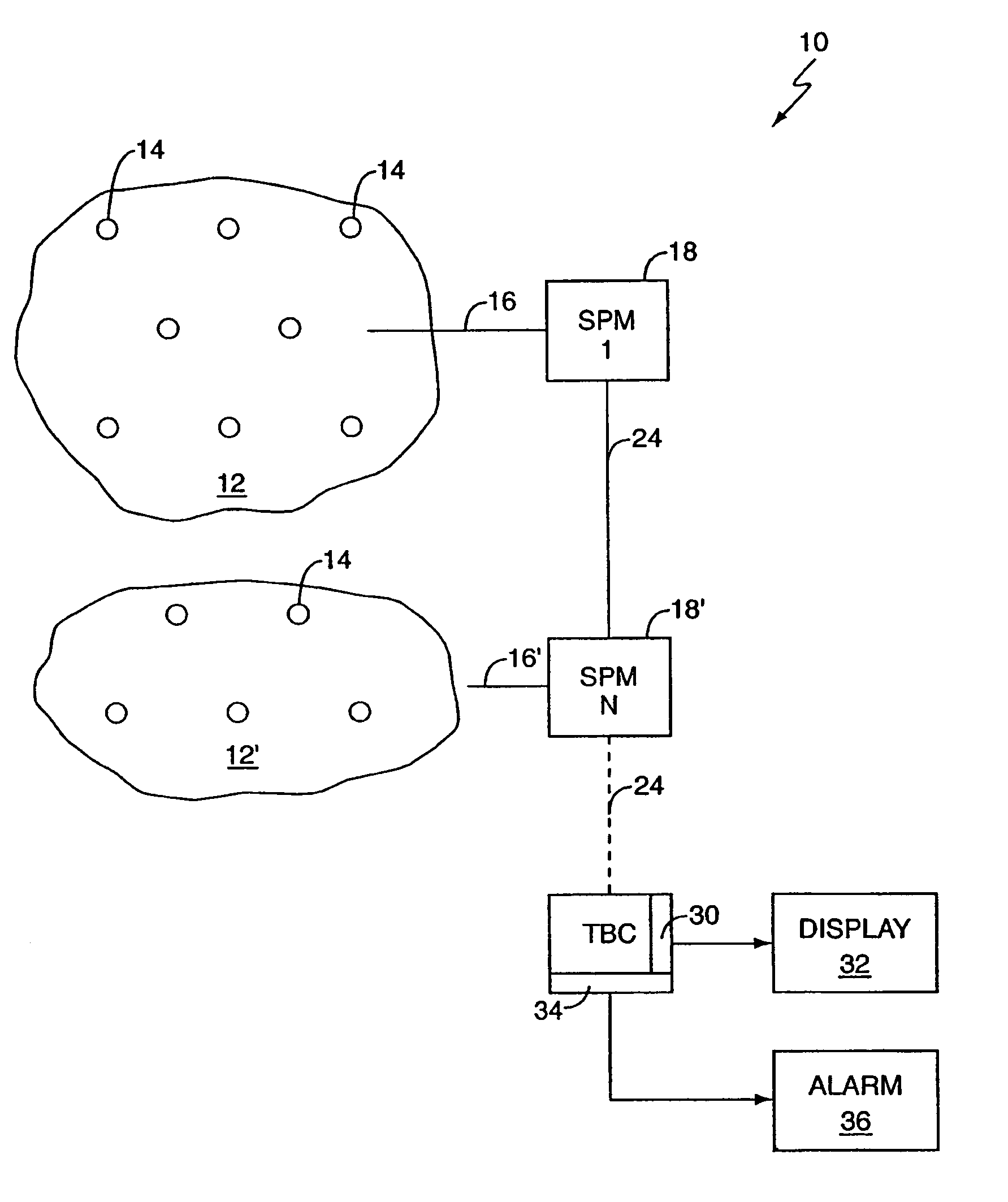 System for damage location using a single channel continuous acoustic emission sensor