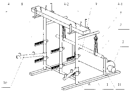 Drafting frame and operating process